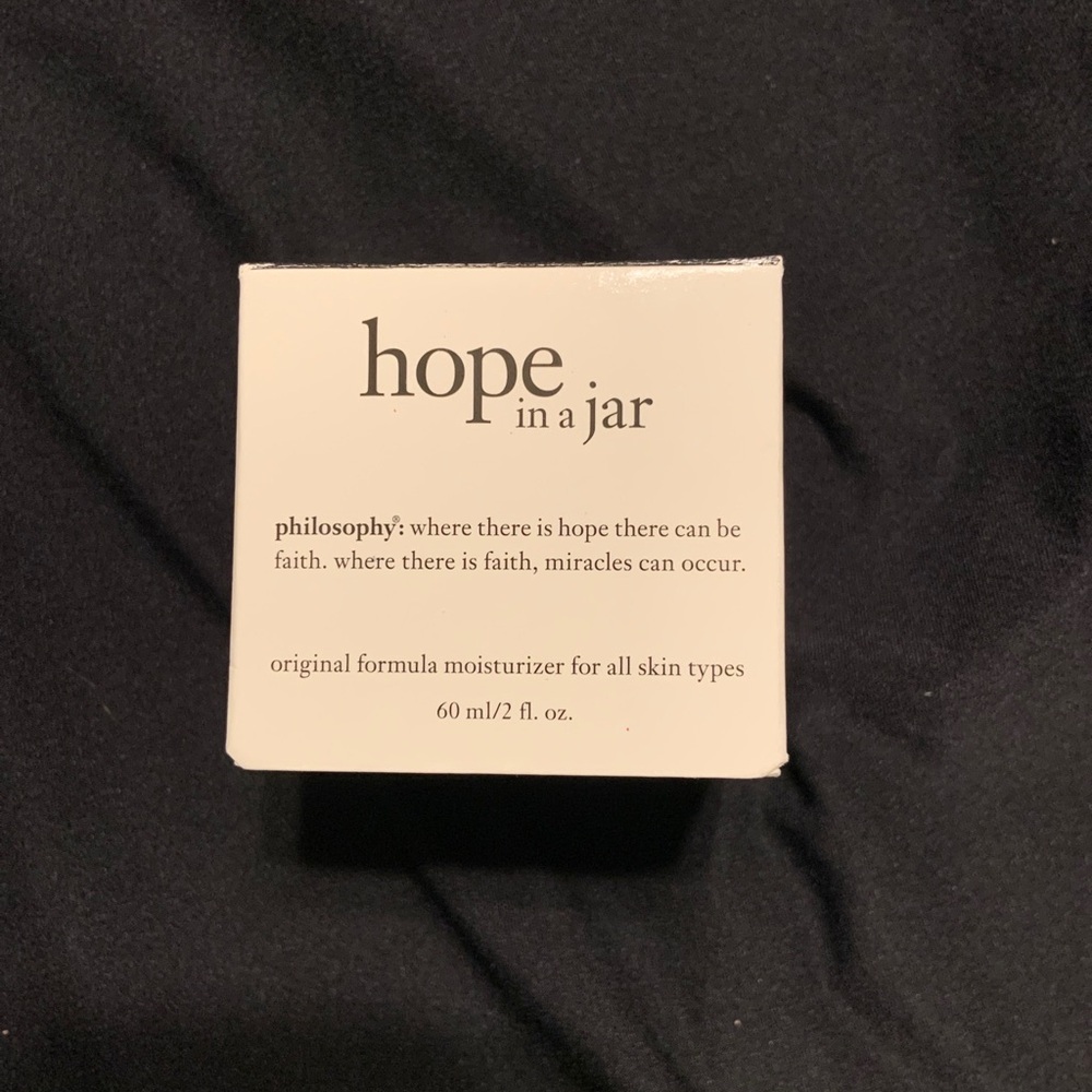 Philosophy hope in a jar Moisturizer for all skin types 2 oz sealed
